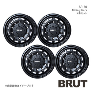 BRUT ブルート BR-70 デリカD：5 CV系 アルミホイール4本セット【16×6.5J 10-100-114.3 +30 ミリタリーブラック】TRISTAR トライスター