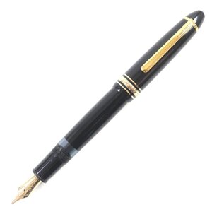 極美品▼MONTBLANC モンブラン マイスターシュテュック No.146 ペン先14K Bニブ ホワイトスター 万年筆 ブラック ゴールド ドイツ製