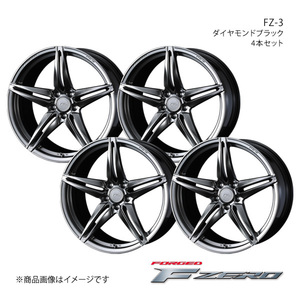 F ZERO/FZ-3 シビック FL1 純正タイヤサイズ(235/35-19) ホイール4本セット【19×8.0J5-114.3 INSET45 ダイヤモンドブラック】0039464×4