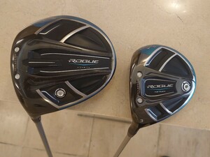 レフティ ☆Callaway ROGUE STAR キャロウェイ ローグドライバー＋フェアウェイウッド 1W+3W 2点セット ☆