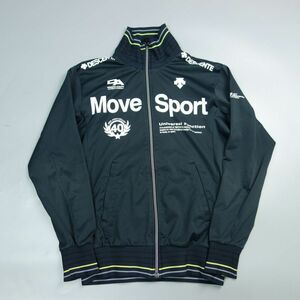 DESCENTE デサント MOVESPORT ムーブスポーツ ジップアップジャージジャケット S ブラック メンズ