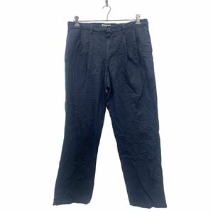 DOCKERS チノパンツ W36 ビッグサイズ ドッカーズ ネイビー クラシックフィット タック 古着卸 アメリカ仕入 2405-1256