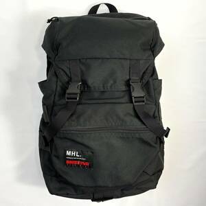 ■1円〜 ＜別注!!＞■BRIEFING×MHL ブリーフィング エムエイチエル リュック バックパック 通勤 通学 ブラック 黒 管:2409036