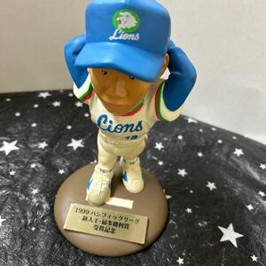 未使用　ハオコレクション　The Baseball Figure First Type 松坂大輔　1999 パ・リーグ新人王最多勝利賞受賞記念西武ライオンズフィギュア