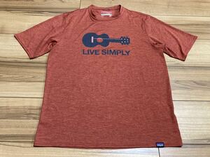 patagonia パタゴニア p6 リブシンプリー　キャプリーンクールデェリー　ラッシュガード　半袖Tシャツ Tシャツ エンジ　Ｓサイズ　新品