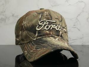 【未使用品】465SE★DRY-DUCK ドライダック×Ford フォード コラボキャップ 帽子 CAP クールなREALTREE製ウット系迷彩柄！《FREEサイズ》