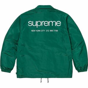 【新品 緑S 23AW NYC Coaches Jacket】 supreme 23fw new york city コーチジャケット five boroughs coach classic logo box arc denim