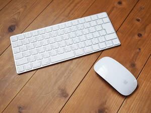 中古 Apple 純正品 Magic Mouse 2(A1657 EMC2923) Magic Keyboard(A1644 EMC2815)セット 【充電式】