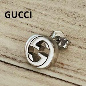 美品　GUCCI　GGロゴ　AG925　シルバー ピアス(片耳用) 銀製品