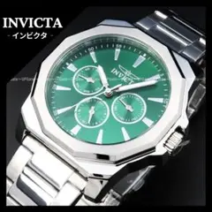 シルバー＆緑文字盤★上品デザイン INVICTA Speedway 46844