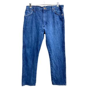 Wrangler カウボーイ ロングパンツ W40 ラングラー 13MWZ ビッグサイズ ブルー コットン 古着卸 アメリカ仕入 2404-929