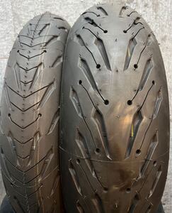 ミシュラン Road5 ロード5 2ct 前後セット 120/70-17 180/55-17 MICHELIN 前後タイヤ　( メッツラー ピレリ　ツーリング 新車はずし)