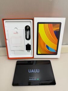 HR☆ 通電確認済 初期化済み UAUU T60 アンドロイドタブレット 10.1インチ 64GB ユアユー タブレット ブラック 箱付き 付属品有り