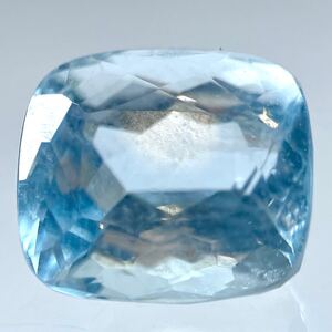 ソ付き!!1円〜!!◆天然アクアマリン3.907ct◆d 約9.3×8.0×6.8mm ルース 裸石 宝石 アクアマリン w3331