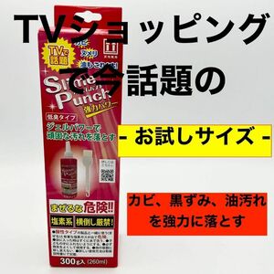 TV通販で話題 スライムパンチ お試しサイズ 約260ml カビ 洗浄剤 洗剤 ヌメリ 油汚れ 強力洗浄 低臭 除菌 ジェル 浸け置き洗い 大掃除