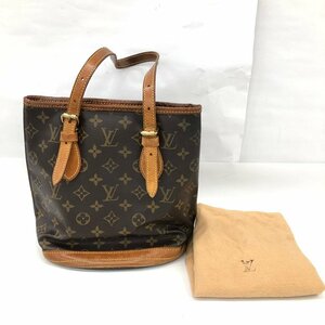 LOUIS VUITTON ルイヴィトン モノグラム プチ バケットPM M42238 ポーチ付き【CFAI9022】