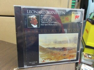 福5//CD///未開封!!★オランダ盤★SONY The Royal Edition ベートーヴェン：交響曲第4&5番／バーンスタイン （Leonard Bernstein）