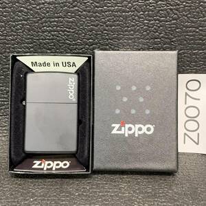 1000円スタート ZIPPO 未使用 ブラック マット 化粧箱有り オイルライター ジッポー Z0070