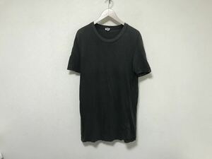 本物ドルチェアンドガッバーナD&Gコットン半袖TシャツメンズアメカジサーフミリタリービジネススーツグレーSヨルダン製インナー