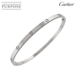 カルティエ Cartier ラブ ブレス SM #20 K18 WG ホワイトゴールド 750 ブレスレット バングル Love Bracelet【証明書付き】 90259076