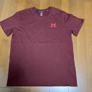 ☆UNDER ARMOUR☆アンダーアーマー UAヘビーウェイト ショートスリーブ Tシャツ 1373997 XL エンジ トレーニング