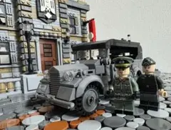 【組立済】ドイツ軍用車　ホルヒ901 レゴ互換　LEGO ロンメル　ww2 戦車