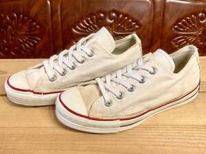 ★☆70s!USA!希少レア!!converse COACH 生成り 4 23cm コンバース コーチ 白 ホワイト 一ツ星 あて布 サイドステッチ ビンテージ 2410☆★