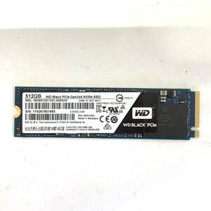 K60510154 WD NVMe 512GB SSD 1点【中古動作品】