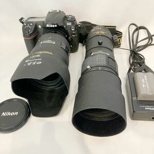 【1円スタート!】Nikon ニコン D300 Nikon ED AF-S NIKKOR 28-70mm 1:2.8 D Nikon ED AF NIKKOR 300mm 1:4 レンズ 2本 付属品付 カメラ