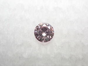 0.071ct Brilliant Natural VS-1 Fancy Light Purplish Pink ダイヤモンド　ルース 中央宝石研究所ソーティング付き
