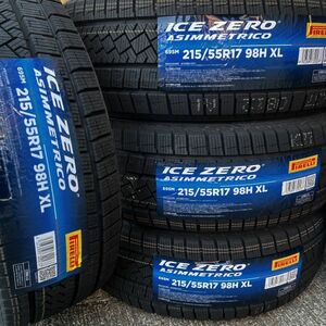 赤字在庫処分 2022年製 ピレリ アイスゼロアシンメトリコ 215/55R17 4本 SET クラウン オデッセイ 等 215/55-17 在庫少量 早い者勝ち