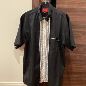 Supreme シュプリーム 20SS bowling ボーリング ジップ 半袖シャツ サイズL large ブラック Black 黒 L シャツ