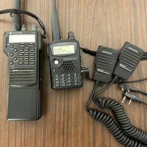 ■KENWOOD TH-F7 FM DUAL BANDER■KENWOOD SMC-32 2個■STANDARD C520■トランシーバー マイク まとめ■