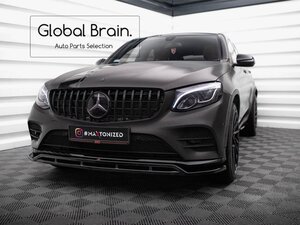 メルセデスベンツ GLC クーペ C253 前期 スポーツ フロント リップ スポイラー / フロント スプリッター バンパー ディフューザー エアロ