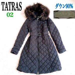 TATRAS タトラス ダウンジャケット ダウンコート PALMA パルマ 02 ブラック ベルト