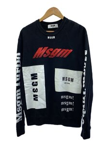 MSGM◆ロゴクルーネック/スウェット/XS/コットン/GRY/無地/2740MM71