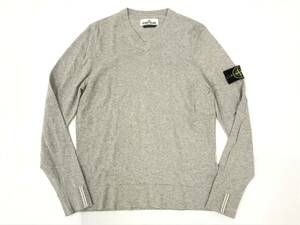 STONE ISLAND ストーンアイランド Vネックニット グレー メンズ S