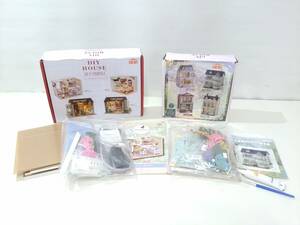 【新品】CUTE ROOM 智趣屋 DIY HOUSE ミニチュア ドールハウス 2点セット/小猫日記/おもちゃ/ハンドメイド/手作り/キット/工作/LIA1-6