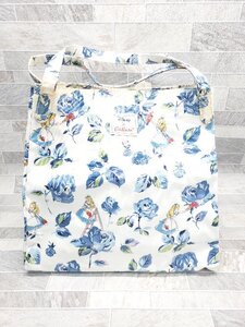 ◇ Disney×Cath Kidston ディズニー キャスキッドソン かわいい トート ハンド バッグ ブルー ホワイト レディース P