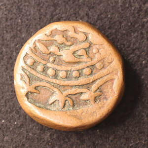 インド マールワール王国 1/4アンナ銅貨（1900年代初頭）[E3026]コイン　
