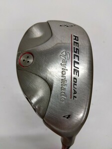 TaylorMade RESCUE DUAL UT U4 22度 flex:不明 メンズ右 N.S.PRO 950GT テーラーメイド レスキュー ユーティリティ ヘッドカバー付き