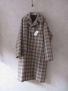 AURALEE オーラリー DOUBLE FACE CHECK SOUTIEN COLLAR COAT