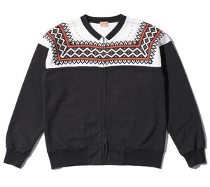 雪柄スウェット ホワイツビル ZIP SWEAT L