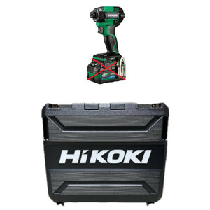 【ケース付】HiKOKI[ハイコーキ] マルチボルト36V コードレスインパクトドライバ WH36DD(NNL) 緑/本体＋ケース
