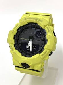 C0248〇 1円～！ CASIO カシオ G-SHOCK Gショック G-SQUAD Gスクワッド Bluetooth GBA-800 SS×ラバー デジアナ 黒文字盤 稼働 動作確認済