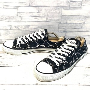 R7574bL CONVERSE コンバース ALL STAR オールスター スピーチバルーンR ローカットスニーカー ブラック×ホワイト 総柄 メンズ 27cm