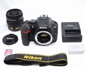 【超美品 8047ショット・SDカード付き】Nikon ニコン D5600 AF-P 18-55mm VR