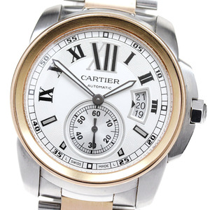 カルティエ CARTIER W7100036 カリブル ドゥ カルティエ PGコンビ 自動巻き メンズ _832185