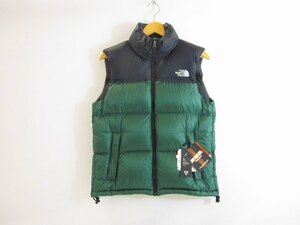 THE NORTH FACE/ザ ノース フェイス NUPTSE VEST ND 91309 ヌプシ ダウン ベスト 国内正規品 メンズ サイズ : M 緑×黒