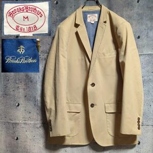 Brooks Brothers Est.1818 コットン テーラードジャケット ブルックスブラザーズ ベージュ ブレザー